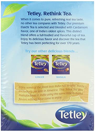 Tetley Tea, Elaichi, 72 Tea Bags