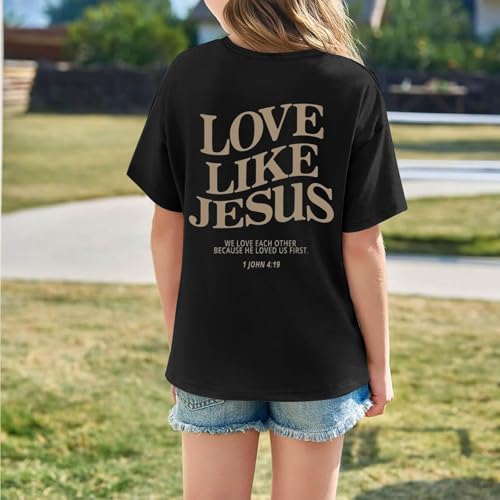 Sassy Little Soul Girls Shirts Short Sleeve Kids Summer Oversized Letter Tops Casual Crewneck Basic Tees 3-14 Years4