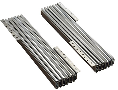 Ram Industrie 9006400 - Guide per consolle allungabile, lunghezza 400-1720 mm, 1 coppia (2 guide) in acciaio zincato, portata 80 kg, facili da montare, grande resistenza