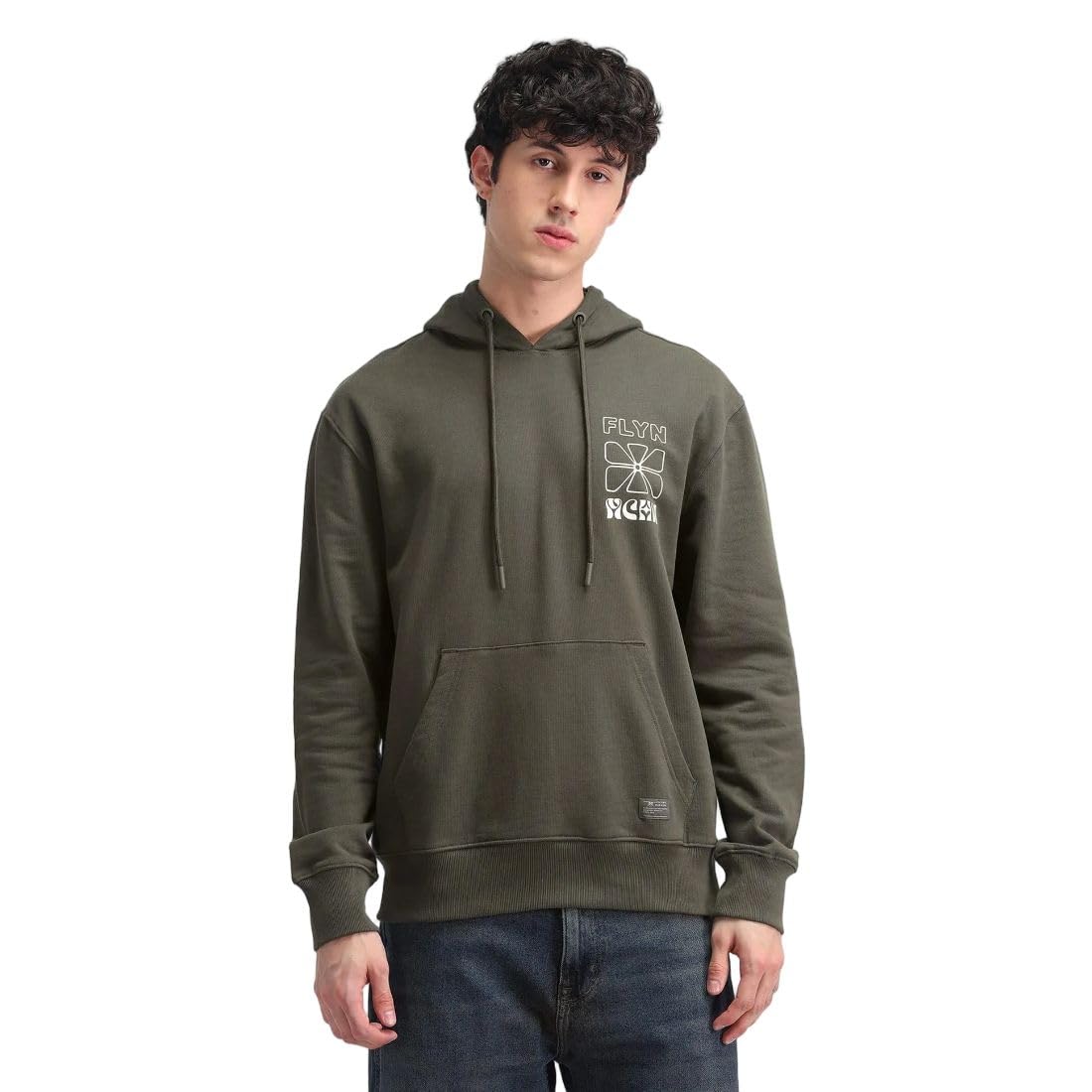 flying machine Men's Relaxed Fit Sweatshirt| Solid-picture-29