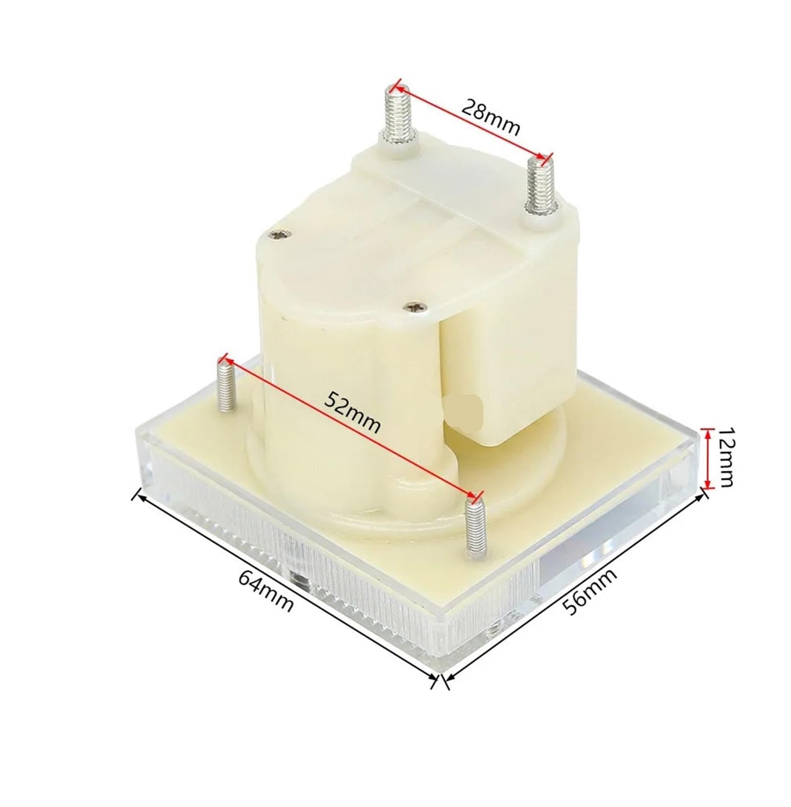 Voltmetro analogico da Pannello, 85C1-V Voltmetro analogico a puntatore bidirezionale Multi-Gamma Classe 2.5 Bianco 64 mm x 56 mm(300V -0-300V)