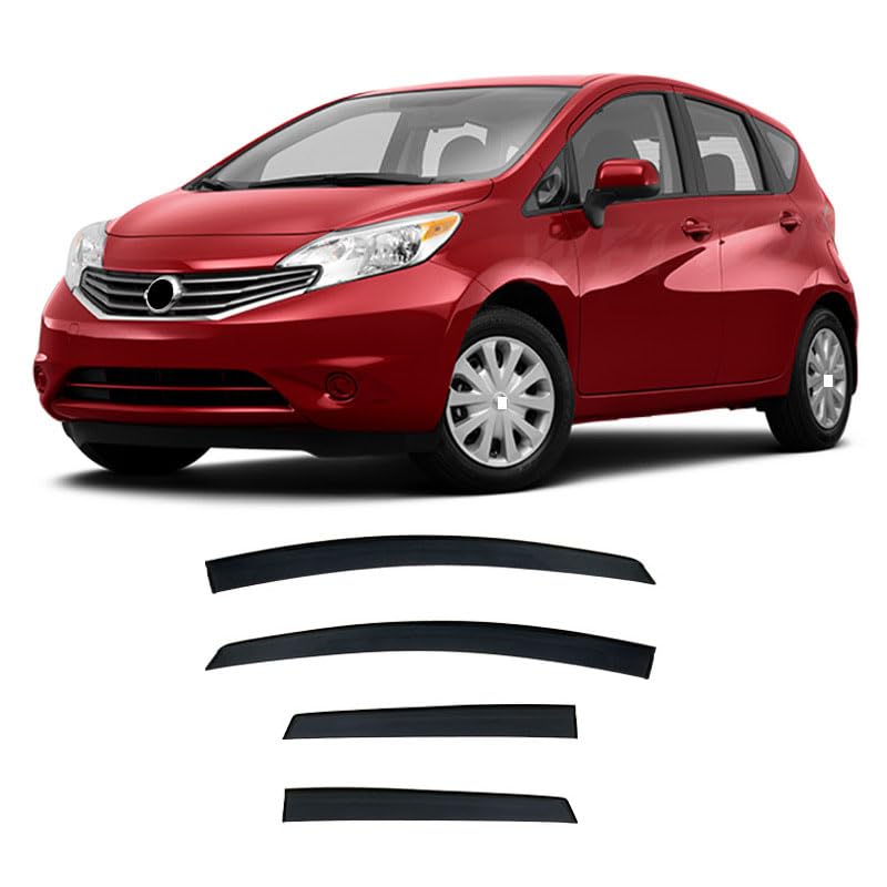 Déflecteurs de vent Nissan Versa Note E12 2014-2019 : lot de 4 visières de fenêtres latérales
