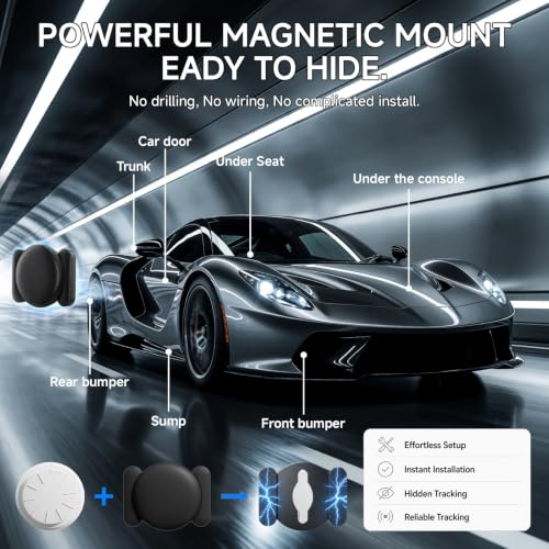 Image of 2 Pack GPS Tracker for Vehicles, Hidden Portable GPS Tracker No Monthly Fee