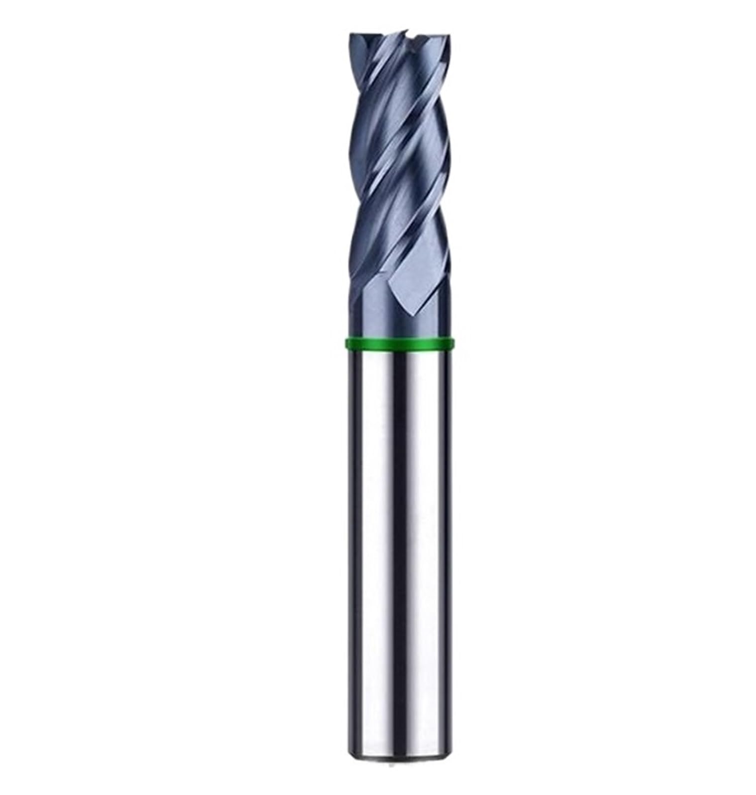 Fresas de extremo plano carburo acero tungsteno HRC50 HRC55, 4 flautas, for fresas mecánicas CNC inoxidable, 1 ud(TGH-HRC50,10x25Cx10Dx75L)