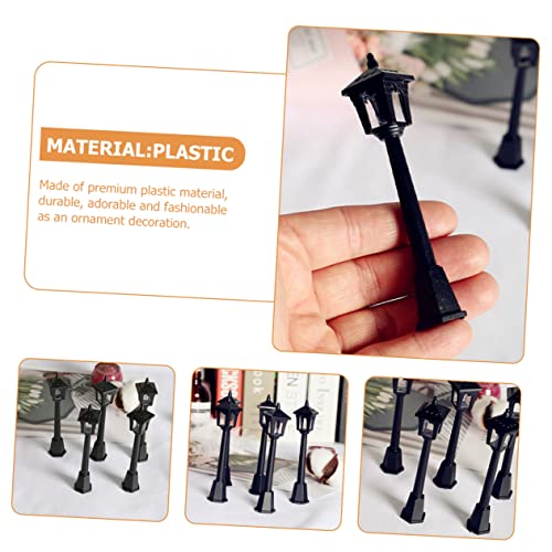 BETOOKY 6 Pçs Modelo De Luz De Rua Mini Boneca Acessórios Miniaturas Mini Lanternas Decorativas Jard