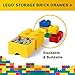 Room Copenhagen, LEGO Brick Drawer - Stackable Storage and Décor - Brick 4, Bright Yellow
