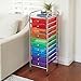 ECR4Kids 10-Drawer Everyday Mobile Organizer, Storage Cart, Assorted