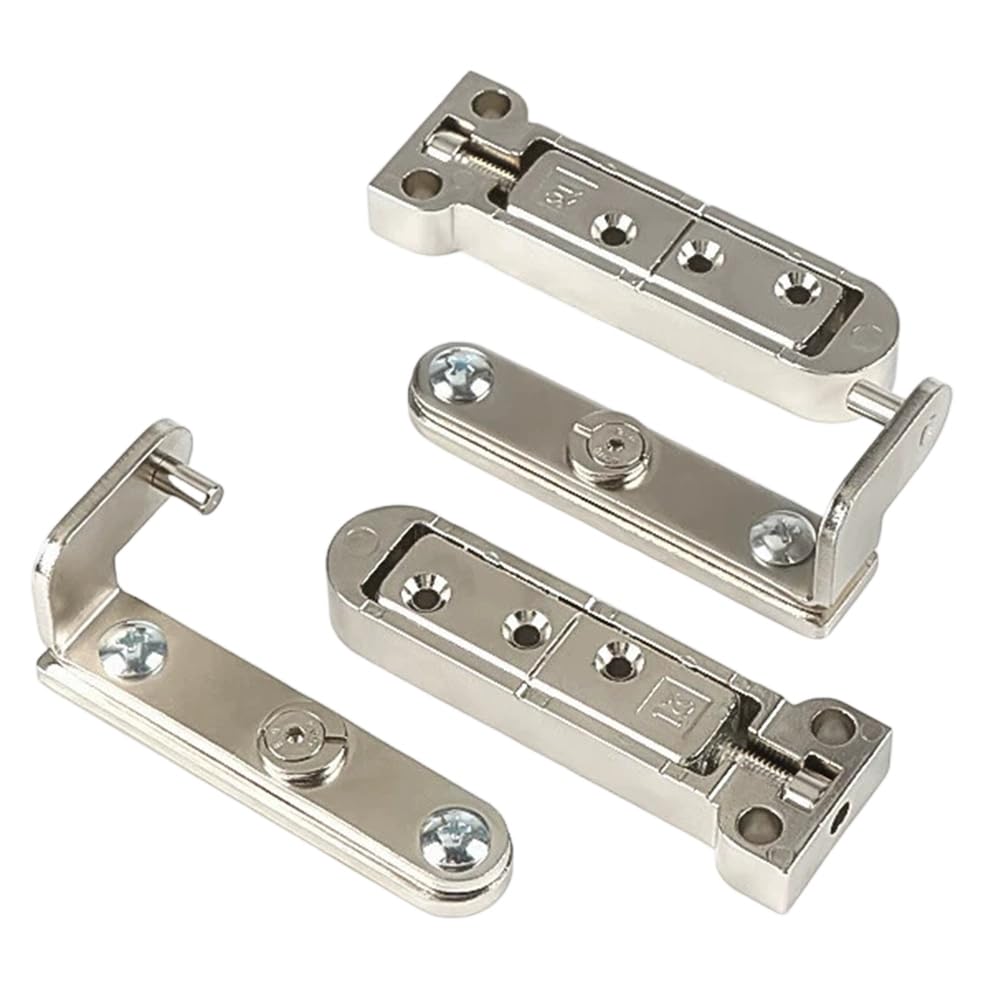Jnchdghwa Silver Nvisible Hidden Wooden Door Hinge Shaft Heavy Duty Adjustable Bedroom Door Heaven And Earth Hinge