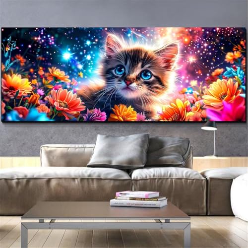 Diamond Painting Grand Format Chat Mefooge Toile AntiPlis sans Manque L167