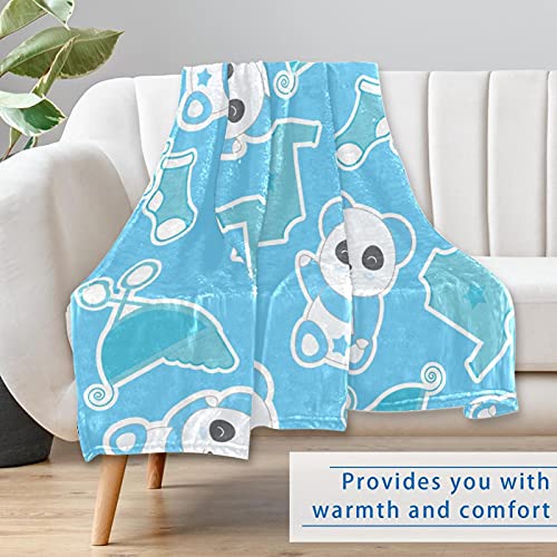Couverture panda 150x100 cm douce et chaude pour lit et canapé - 7
