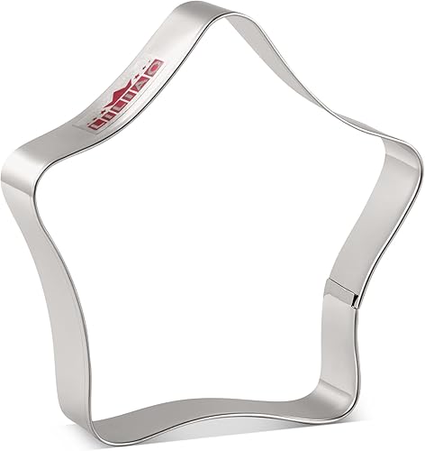 LILIAO Star - Cortador de galletas (3.9 x 3.5in, acero inoxidable) LILIAO Star - Cortador de galletas (3.9 x 3.5in, acero inoxidable)