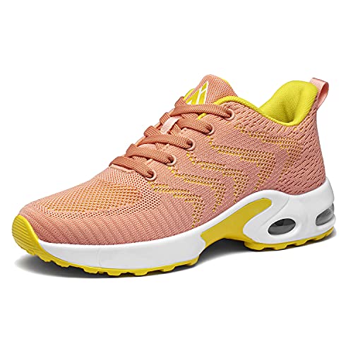 Mishansha Zapatillas Deportivas de Mujer Aire Cordones Calzado de Deporte Transpirable Antideslizante Zapatos Running para Correr Caminar Trabajar Fitness Sneakers 36-42