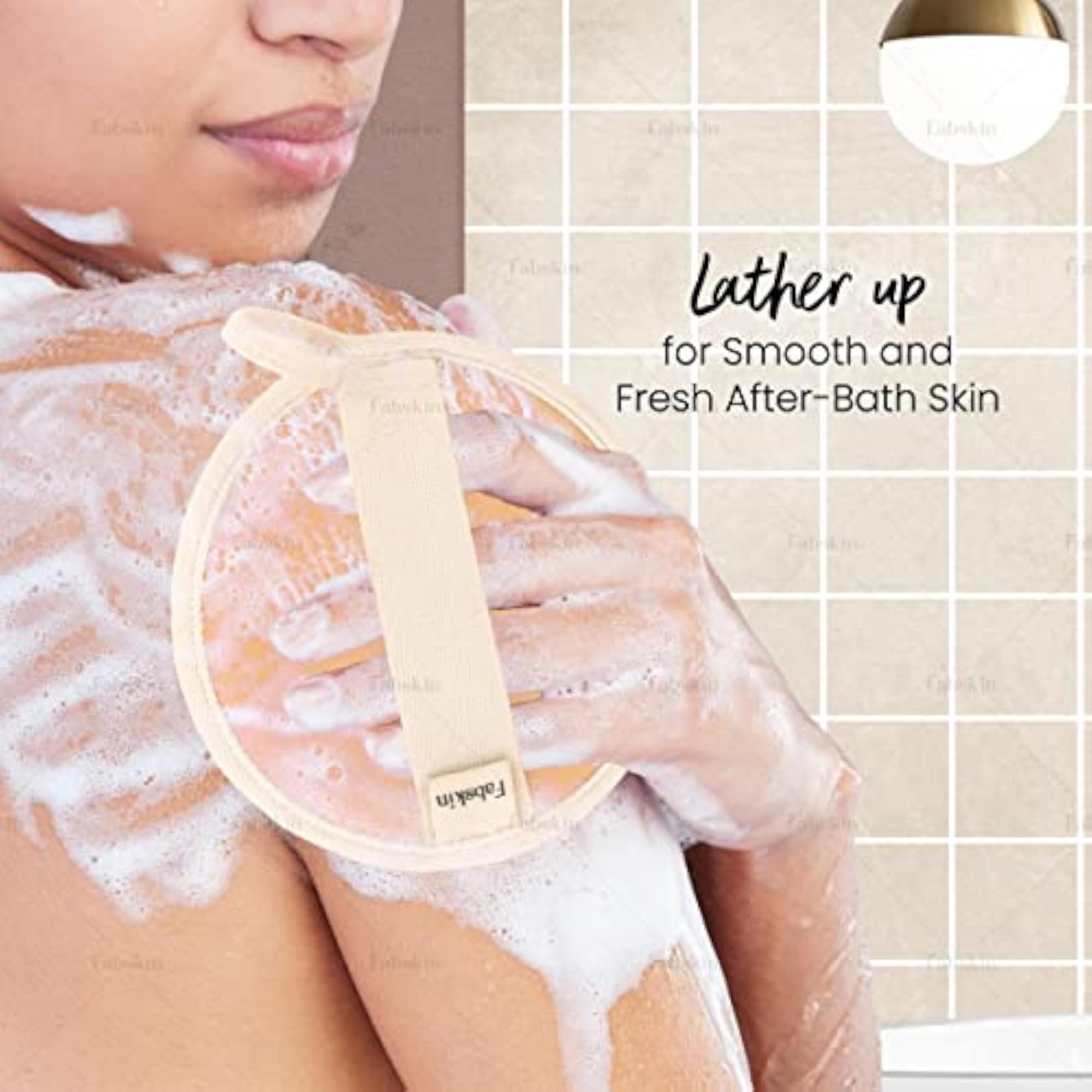 Natural Organic Jute Fabric Bath Scrubber for Men & Women