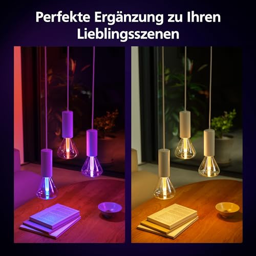 Philips Hue Lightguide smarte Lampe, Edison Form, ST70, weißes und farbiges Licht, Bluetooth kompatibel, Sprachsteuerung mit Alexa, Apple Home und Google Assistant 6