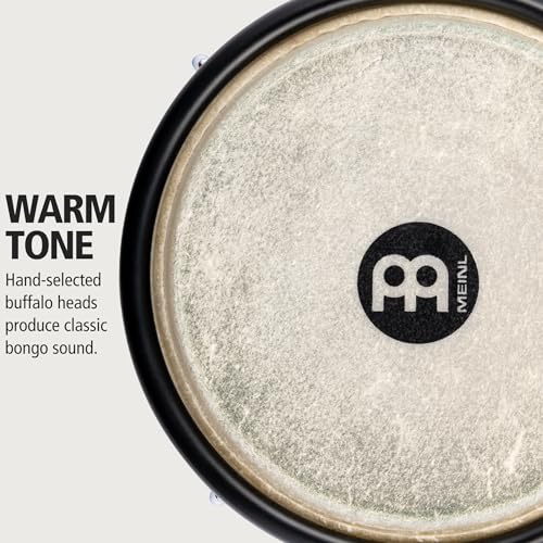 Image of Meinl Percussion Bongo Drum Set with Durable Synthetic All-Weather Shells, Journey Series aa‚¬a€ NOT Made in China aa‚¬a€ Natural Buffalo Skin Heads, 2-Year Warranty (HB50FG)