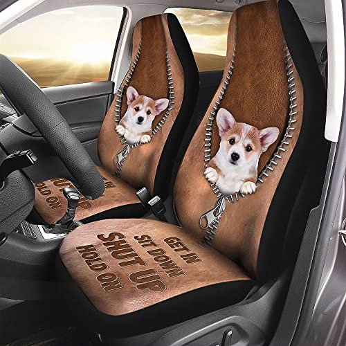 Housse de voiture corgi respirante pour proteger les sieges des longs trajets d'ete