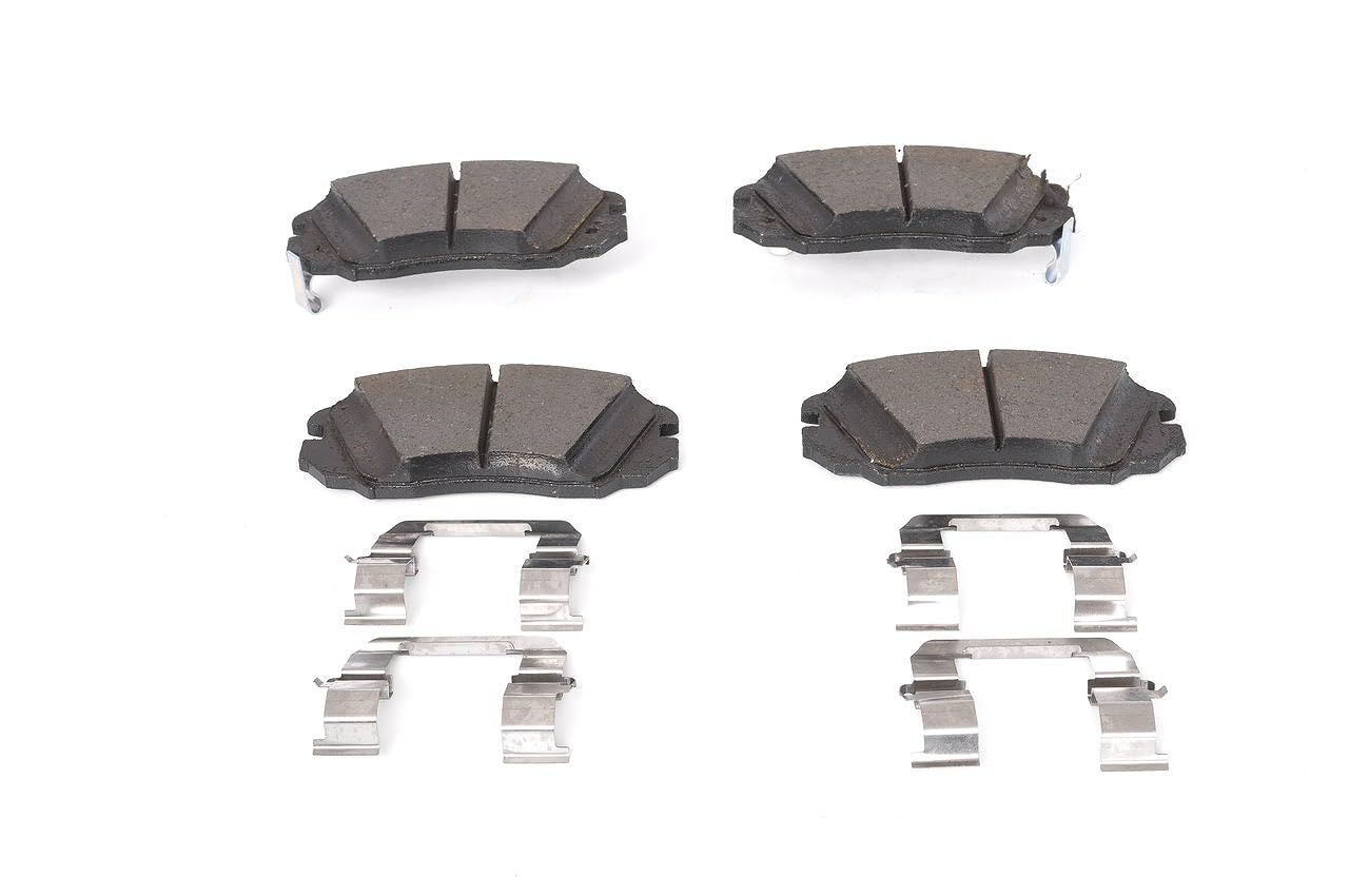 BOSCH Kit pastiglie freni Anteriore con segnalatore acustico usura con molla | Low-Metallic 0 986 494 632 Compatibilità con OPEL INSIGNIA INSIGNIA Station wagon INSIGNIA Tre volumi, CHEVROLET, SAAB