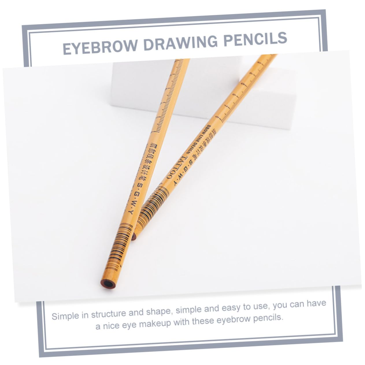 DOITOOL 6pezzi Penna Sopracciglia Naturale Con Design Semplice Per Ogni Occasione Strumento Di Bellezza Per Donne