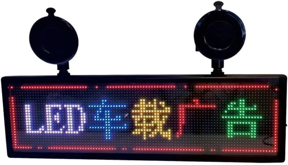 Logotipo coche LED de 5V programable y pantalla rodante para ventana trasera de tiendas