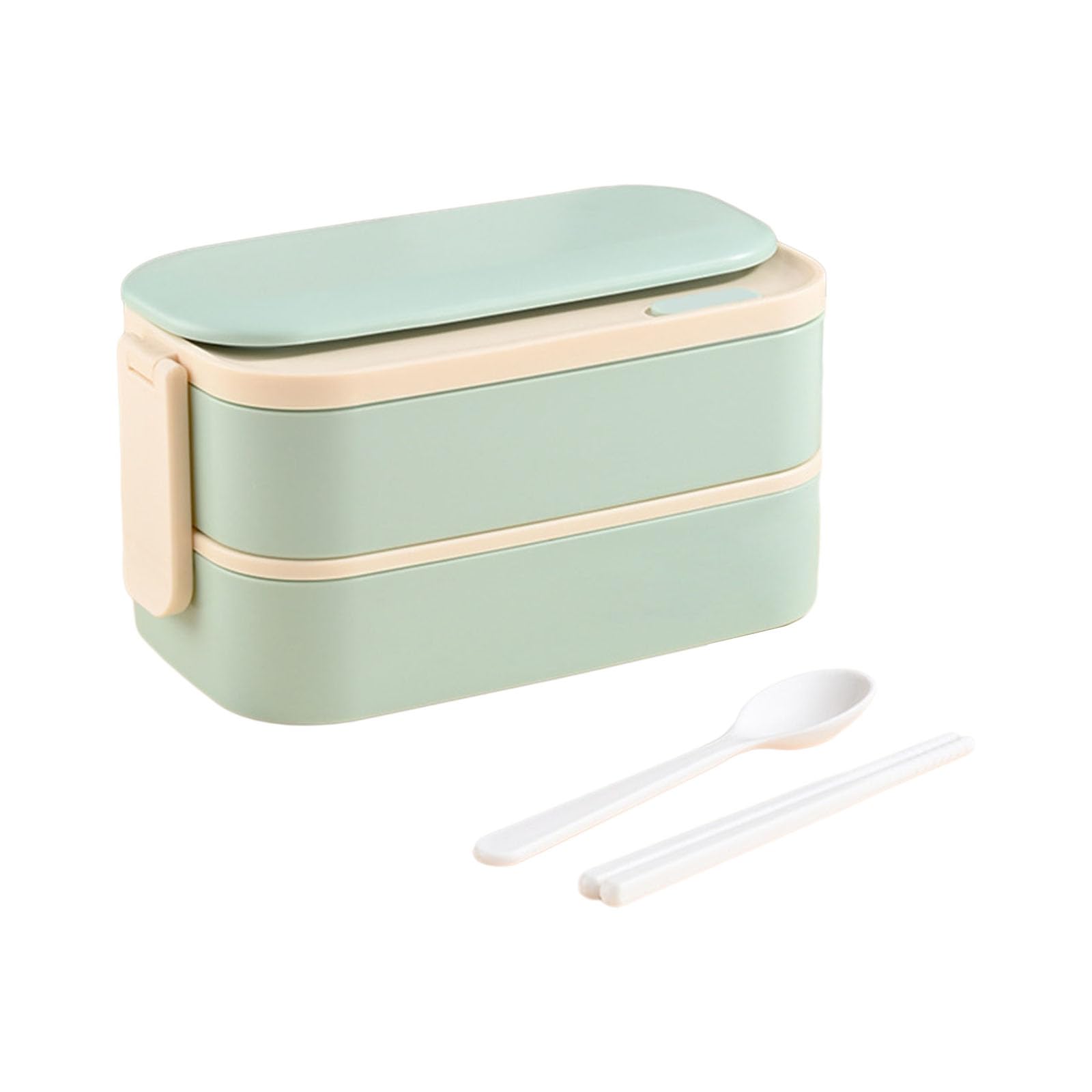Buxuaaaa Lunch Box Double Layer Stainless Steel Lunch Boxes Boxes Thermal Food Container Student Adults Picnic Easy to Carry Container