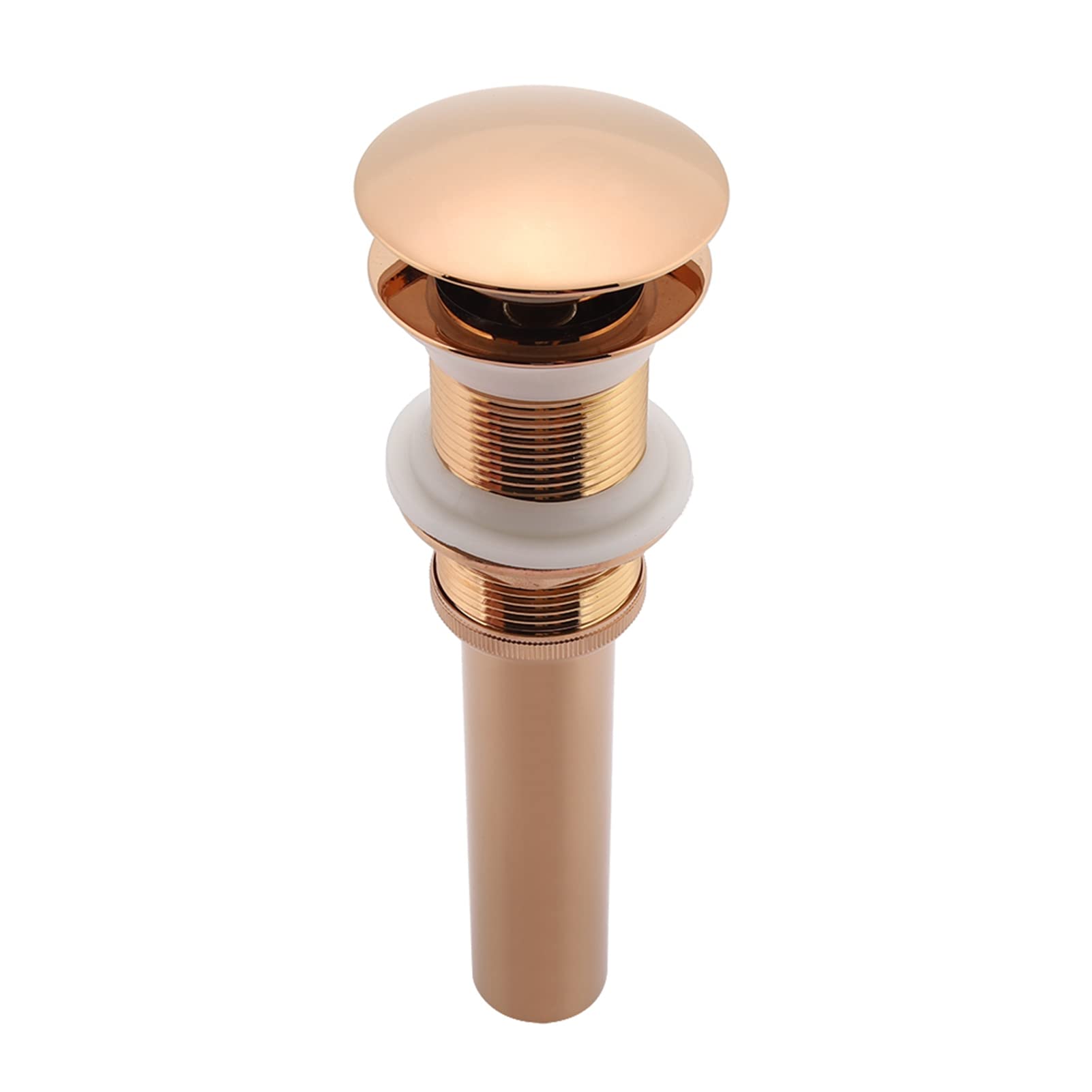 for Pop Up Drain for Pop Up Waste Stopper G1 1/4 Laiton Lavabo Lavabo for Pop Up Drain Assembly Non Overflow (Or Rose)