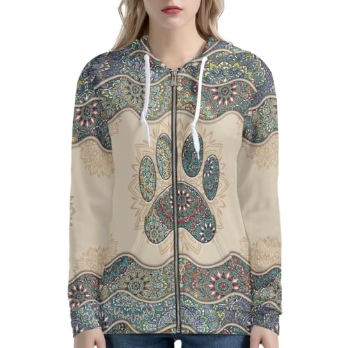 SEANATIVE Women Zip Up Hoodies Drawstring Sweatshirt Long Sleeve Casual Hoodie Jacket with Pocket Size XS-5XL2