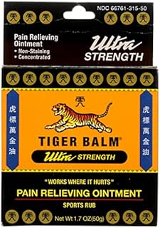 Tiger Balm Pain Relieving Ointment Ultra Strength Non-staining, 1.7 Ounce