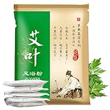 Baño de pies desintoxicante 100 bolsitas de polvo de artemisa natural baño de spa para pies de herbal portátil desechable para el hogar viajes y regalos.