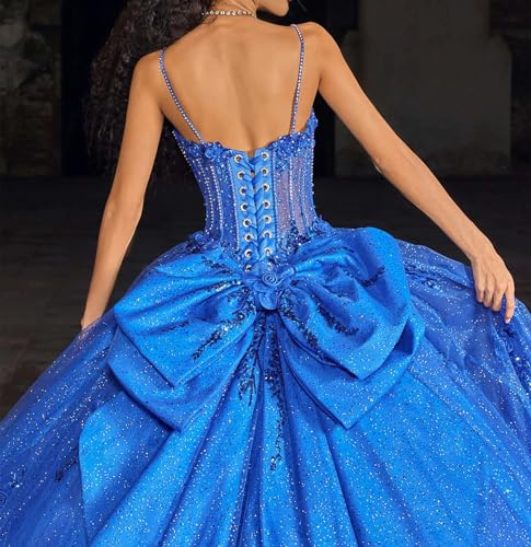 Ball Gown Modern Quinceanera Dress Formal Dress Spaghetti Straps Sleeveless Floor-Length with Appliques 20254