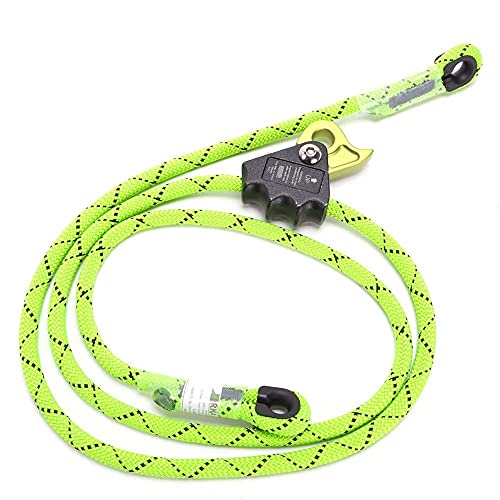 RNA X-Flight Adjustable Lanyard 11mm HTP Static Rope with Cam Adjuster and Textured Grip Tree Climbing and Tower Work Positioning System Available in 6ft or 12ft