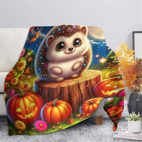 Couverture hérisson 3D en micropeluche douce 180x200 pour grand canapé