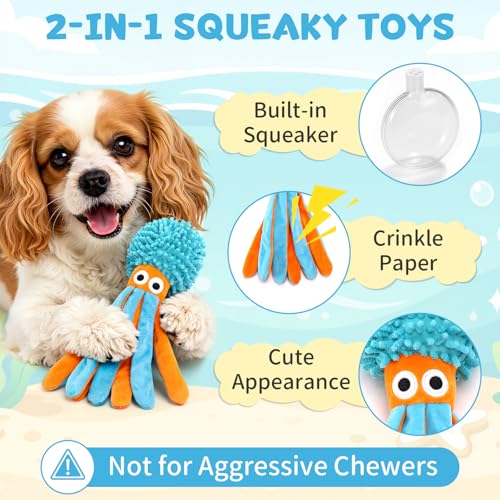 Juguete Calm Dog Duck y Pulpo Sonoro para Perros Pequeños miniatura 4
