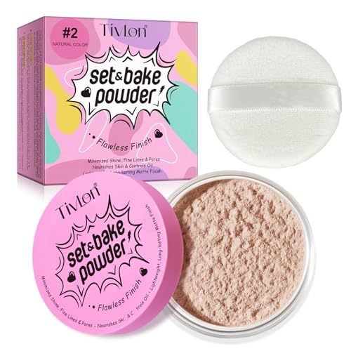 Poudre Libre Matifiante 24g Teinte Naturel - Anti-Brillance Extreme & Lissant 16H, Vegan Sans Talc à l'Amidon de Riz pour Peaux Mixtes à Grasses