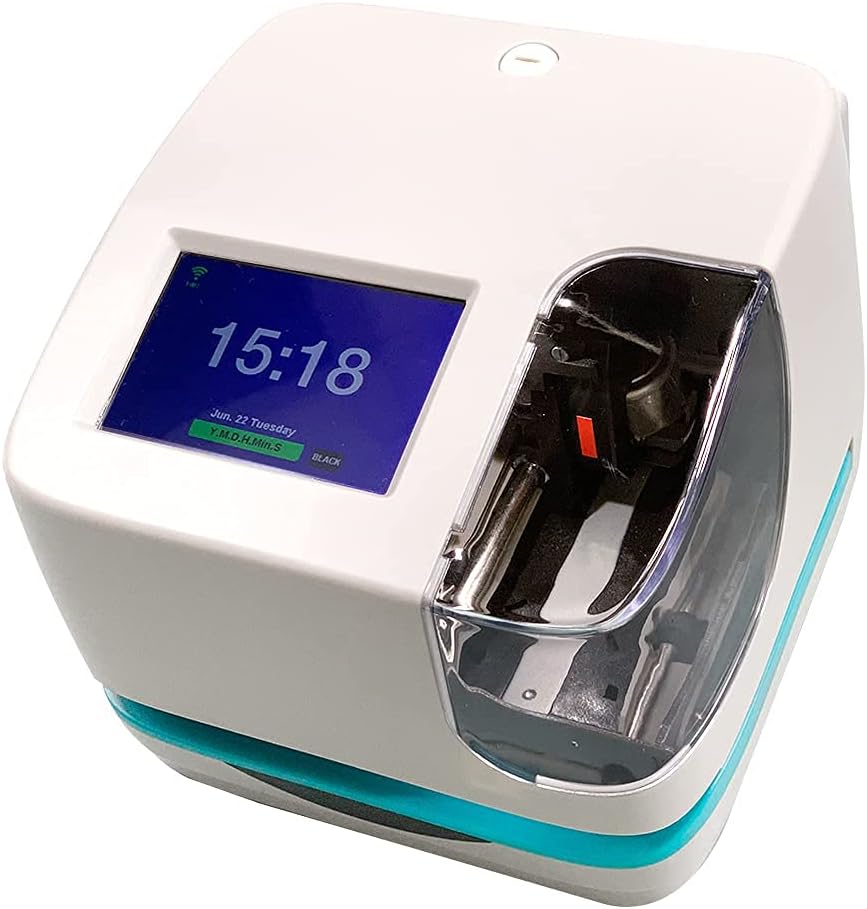 OEM Patent Touch-Controlled Time Stamp,Color Screen,Electronic Time Clock and Document Stamp