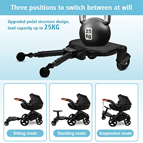 image for Sammery Universal 2in1 Stroller Ride Board with Detachable Seat,Stroll