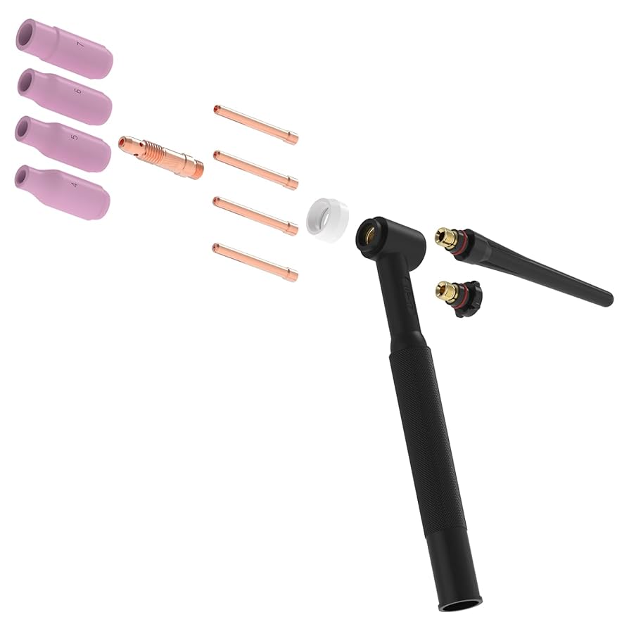 YESWELDER 11Pcs TIG Welding Torch Consumables Kit Collets
