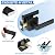 Plustool 1 Pack Matte Black Door Handles, Keyless Interior Door Knobs, Privacy Door Lever Locksets for Bedroom Bathroom, Heavy Duty Square Door Lock, Reversible for Left&Right Handled Doors