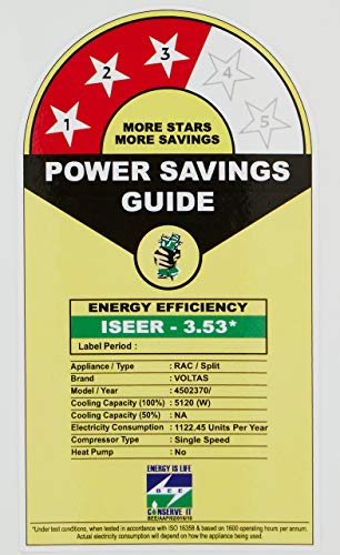 Image of Voltas 1.5 Ton 3 Star Split AC (Copper 183 JZJ /183 JZJ5 White)