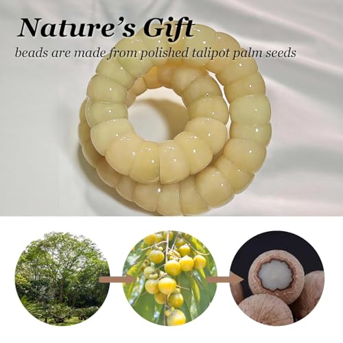Image of Fidget Bracelet for Women Anxiety Bodhi Seeds Beaded Bracelets, Zen Fidget Stretch Bracelet Alleviate Anxiety Stress
