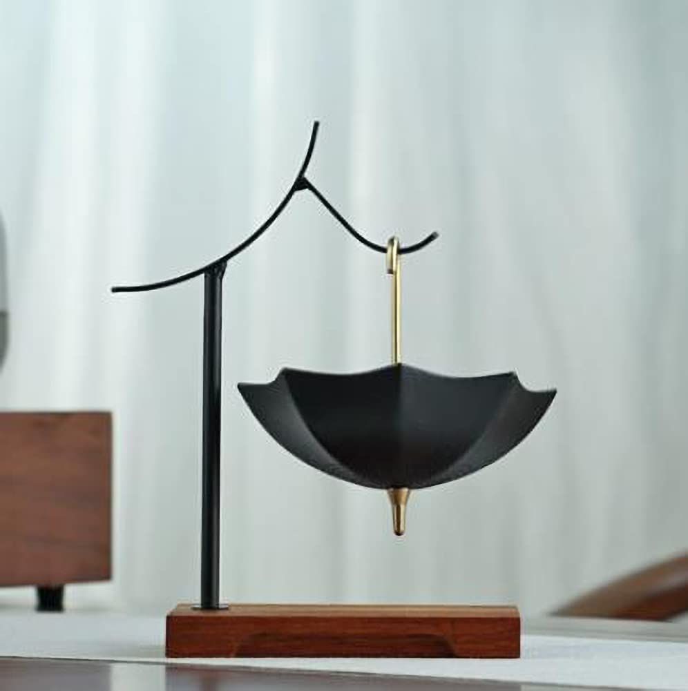 Infusor de té de malla fina de cerámica, infusor para té suelto, colador de malla fina, paraguas, decoración de mesa de té, filtro de té A06
