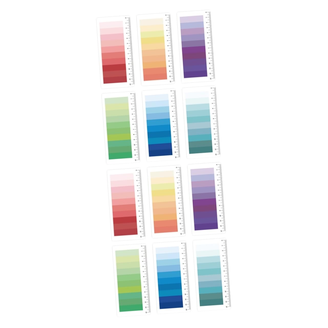 HOMSFOU 12 Sätze Praktische Haftmarker Pastellfarben Selbstklebende Index Tabs für Büro und Zuhause Transparente Notizzettel für Einfache Organisation und Kennzeichnung