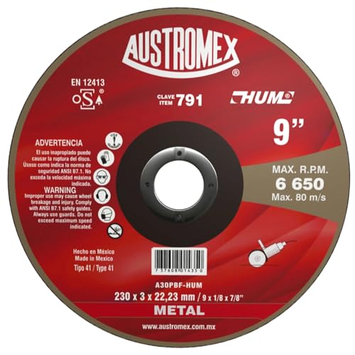 Austromex 791 METAL CUTTING DISC 9X 3/32 