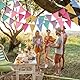 Wimpelkette Outdoor Wetterfest, Einschulung Deko, 3Stück Girlande Geburtstag, für Jugendweihe, Matschküche, Regenbogen Deko, Luftschlangen, Kinderzimmer, Deko Gartenparty