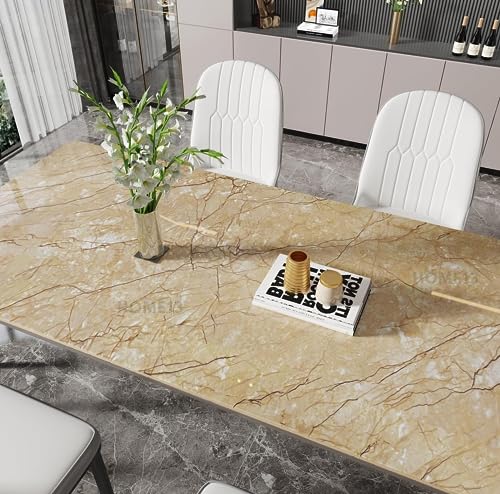 Image of HOME13 Marble Wallpaper Peel & Stick Contact Paper Self Adhesive Decorative Removable Waterproof Wallpaper for Kitchen Cabinet and Furniture Countertops (24 X 144 INCH, Bottochino Marble)