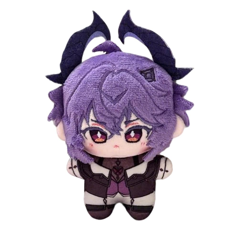 Anjinguang Anime Columbina Plush Figure 10cm Kyryll Chudomirovich Flins/Durin/Kaeya/Hu Tao Soft Stuffed Mini Hug Pillow Wallet Pendant Schoolbag Accessories