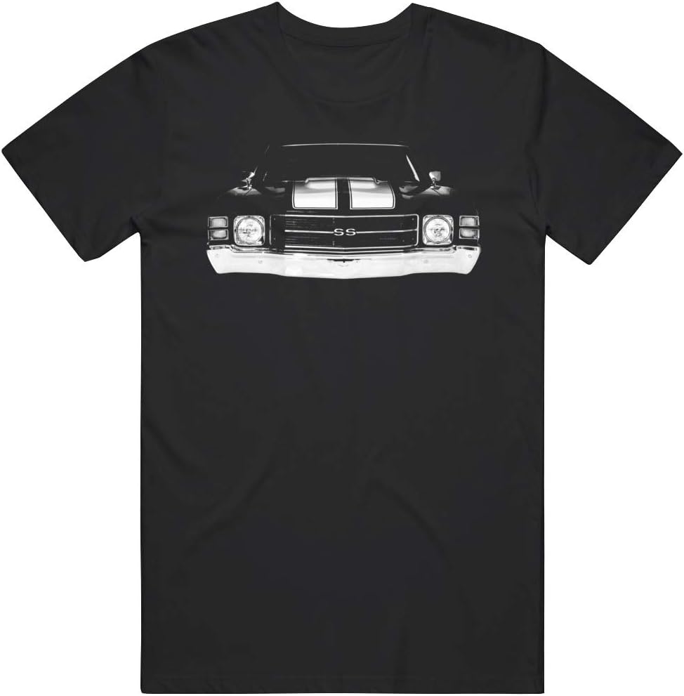 1971 Chevy Chevelle Ss Front Grill View Silhouette T Shirt