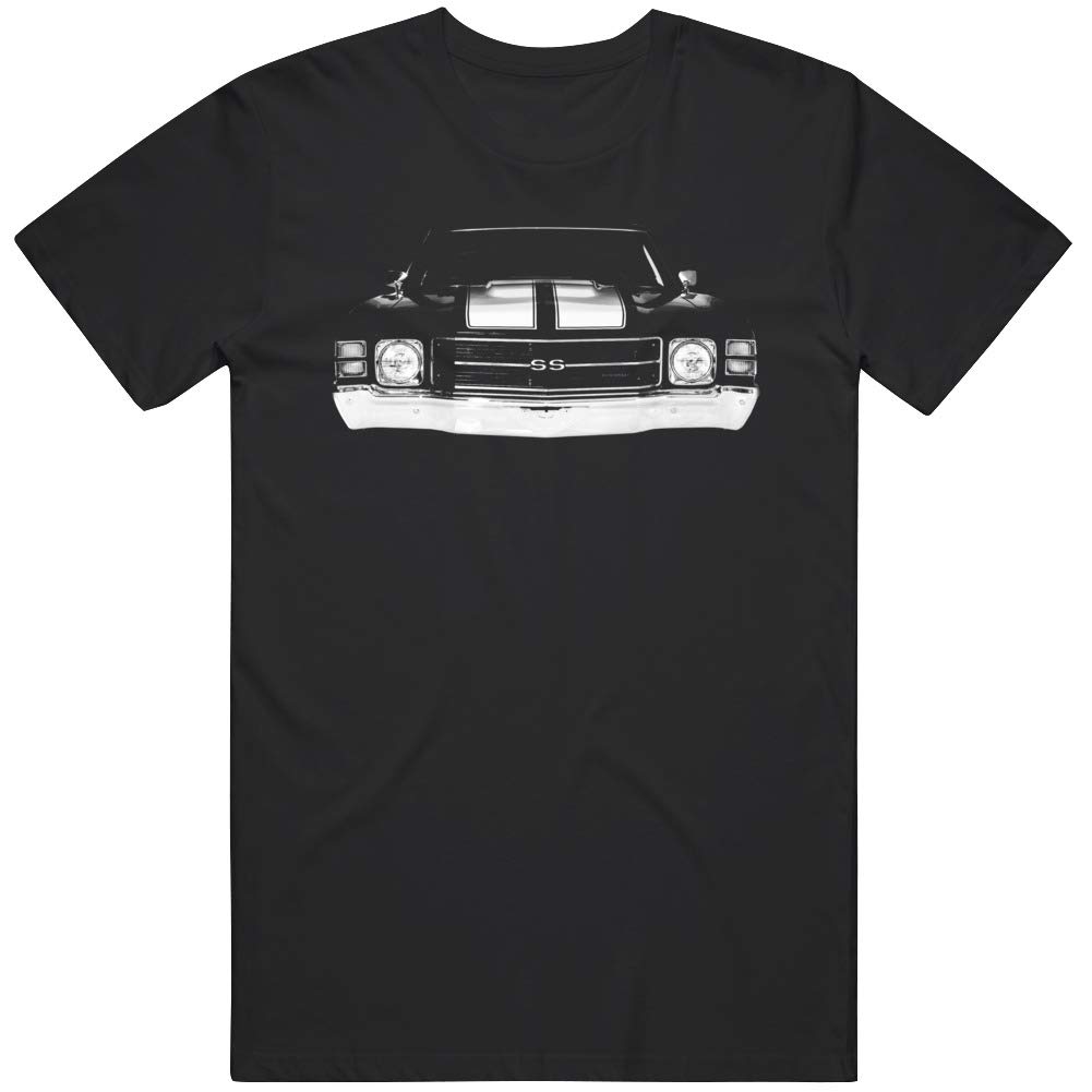 1971 Chevy Chevelle Ss Front Grill View Silhouette T Shirt