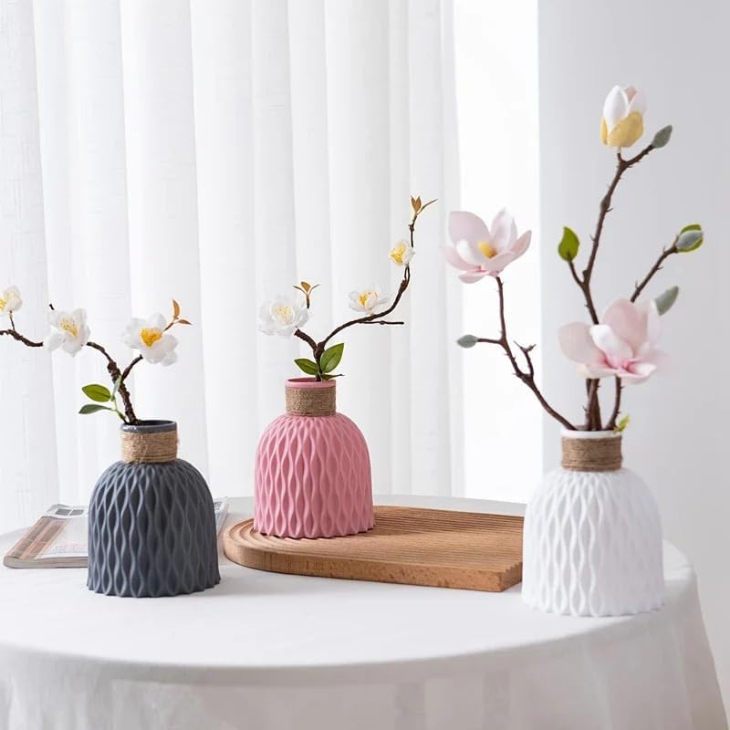 SATYAM KRAFT 15cm Grey Nordic Vase - Image 6
