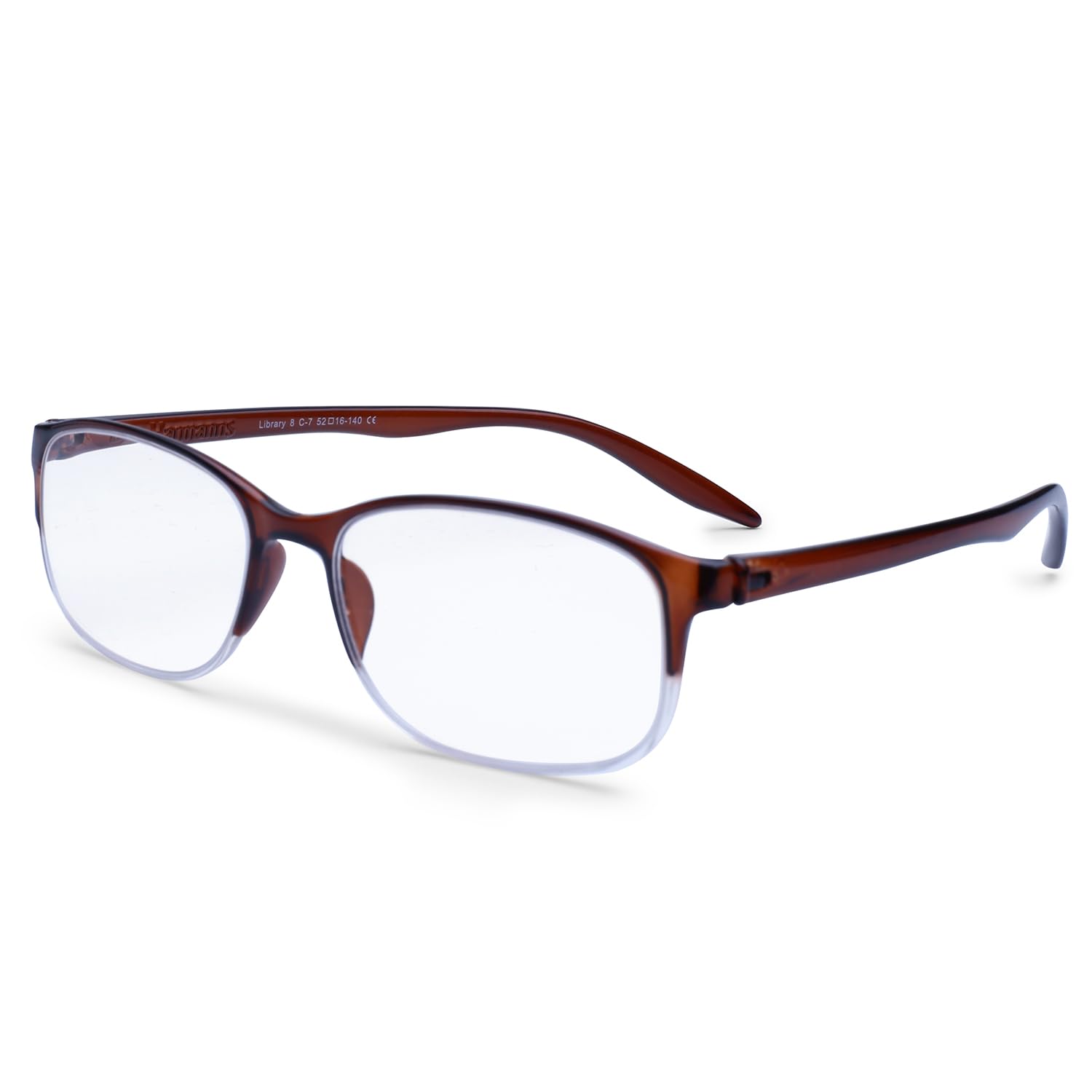 DR.HARMANNS READING GLASSES FITTED WITH BLUE BLOCK LENS (Model: Library 8 Shiny Brown colour +1.75 Computer Readers with Blue Light Blocking and Blue Rays filter) (B0D8WC7WZ4) Amazon Price History, Amazon Price Tracker