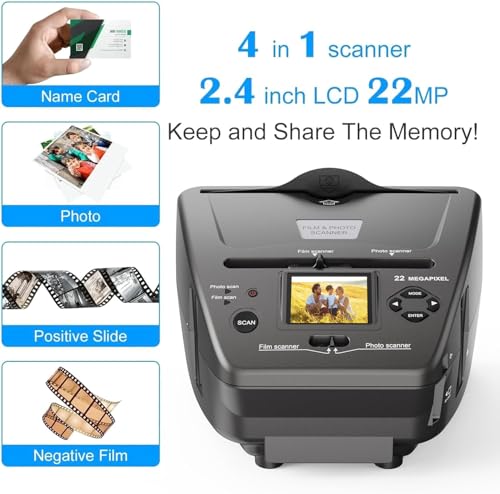 Digitconvert M122A Digital Film & Photo Scanner, Slide & Negative Scanner Convert Negatives & Slides 35Mm/135 Film thumb #5